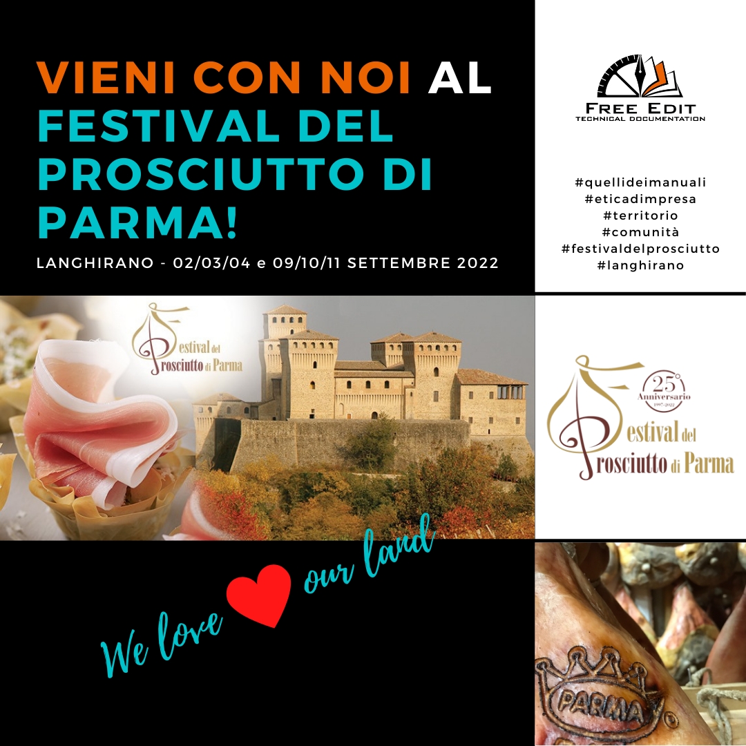 Vieni con Free Edit al Festival del Prosciutto di Parma
