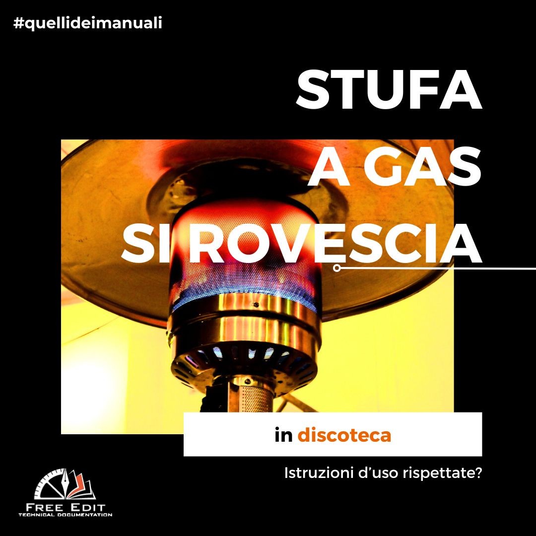 STUFA A GAS SI ROVESCIA IN DISCOTECA - ISTRUZIONI