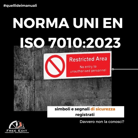 NORMA UNI EN ISO 70102023 – SIMBOLI GRAFICI E SEGNALI DI SICUREZZA REGISTRATI