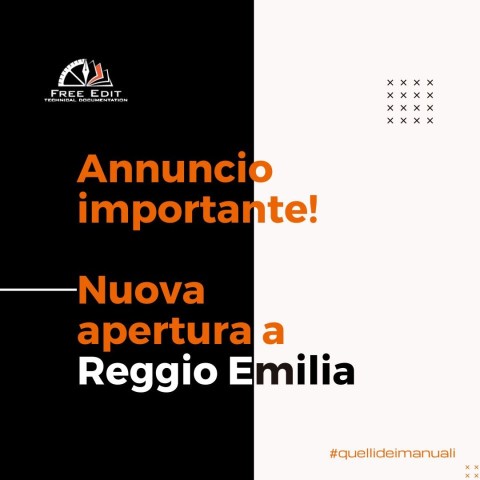 FREE EDIT RADDOPPIA: NUOVA APERTURA A REGGIO NELL’EMILIA! 