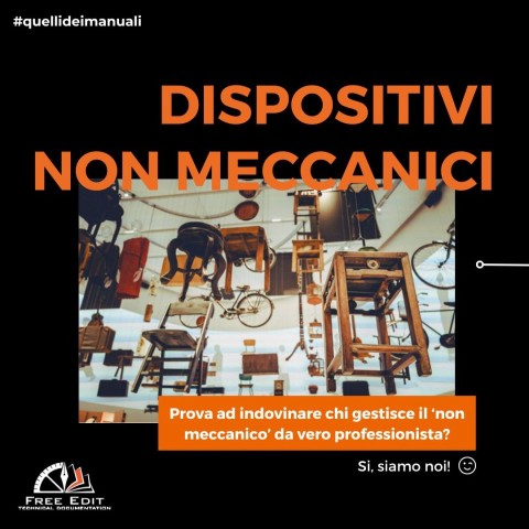 LA MANUALISTICA NEI DISPOSITIVI NON MECCANICI