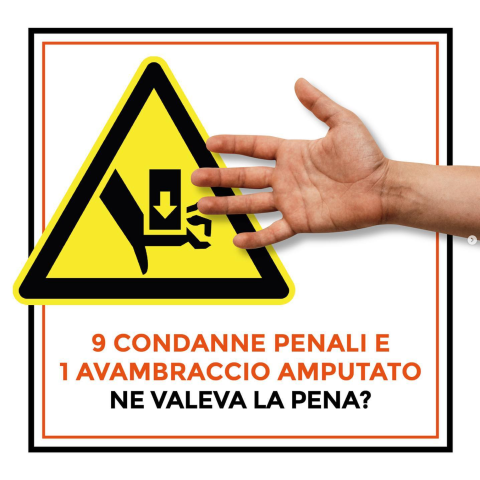 9 CONDANNE PENALI E 1 AVAMBRACCIO AMPUTATO: NE VALEVA LA PENA?