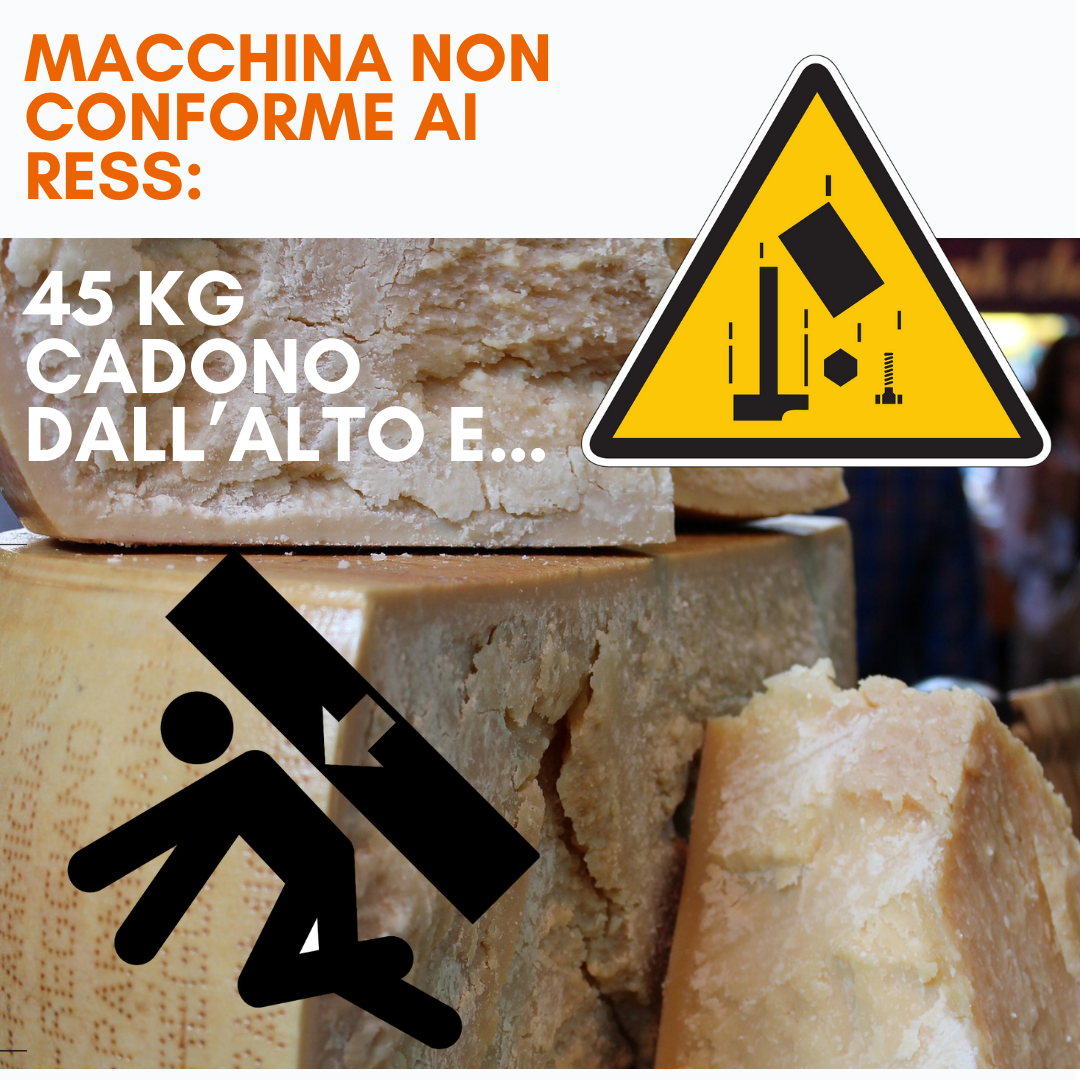 MACCHINA RIVOLTA FORME NON CONFORME AI RESS: 45 KG CADONO DALL’ALTO E…