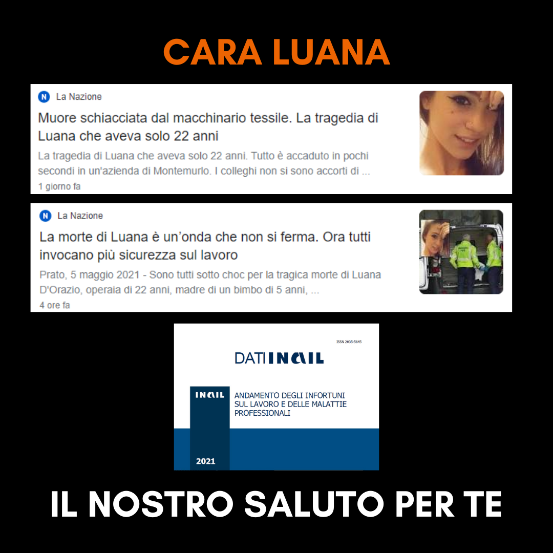 Luana, infortunio sul lavoro con macchina orditoio